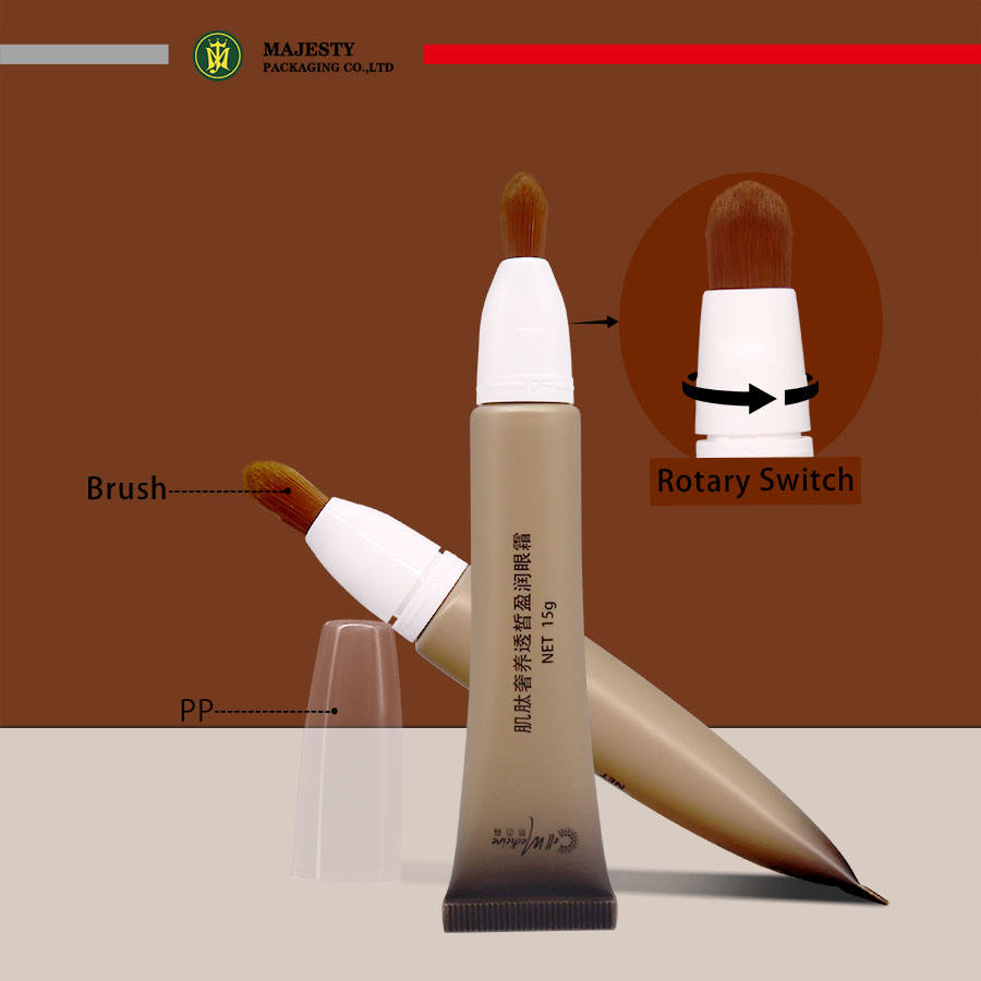 10 мл, 15 мл, 30 мл, косметическая пластиковая туба, упаковка, губная помада, уход за губами, тюбик с маслом для ногтей, кисть, аппликатор, простая в использовании пустая пластиковая туба