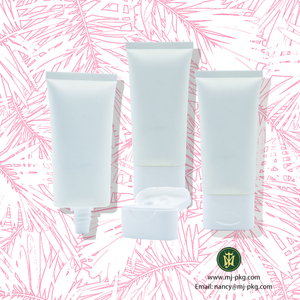 Изготовленный на заказ мягкий белый пластиковый тюбик для косметики, пустой 60 мл, 100 мл, 120 мл, откидная крышка для крема для глаз, шампуня, крема для рук, солнцезащитного крема