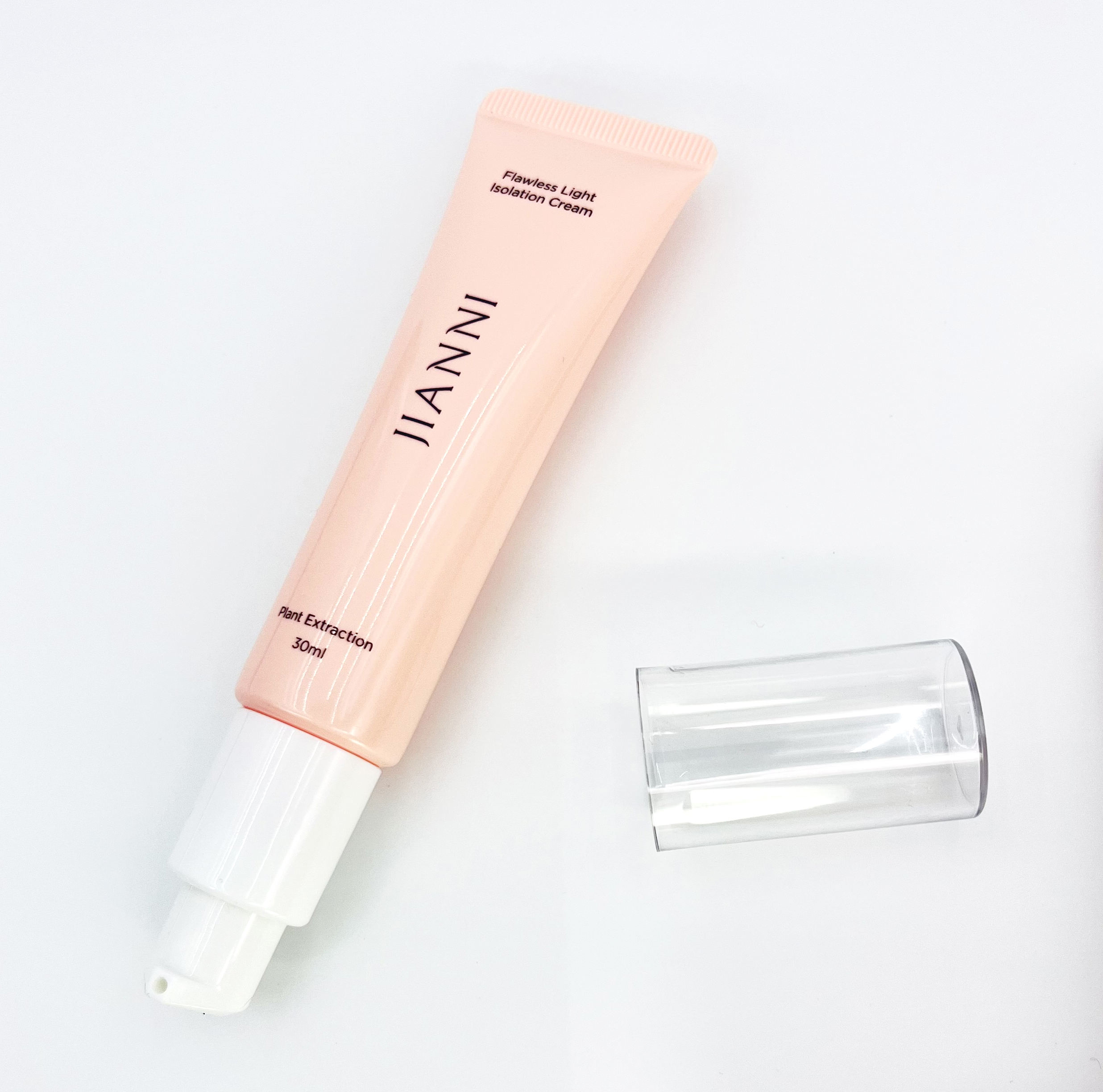 Изготовленная на заказ пустая безвоздушная упаковка с насосом, косметическая тюбик для лица, основа BB CC, тюбик с жидким кремом и солнцезащитным кремом, эфирное масло