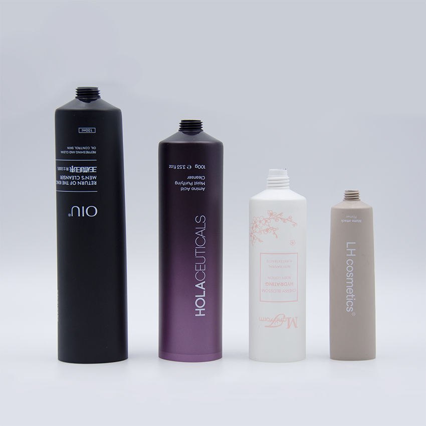 Пользовательские матовые черные 60 мл-100 мл полиэтиленовые пластиковые косметические тюбики оптом с откидной крышкой для ухода за кожей тюбики