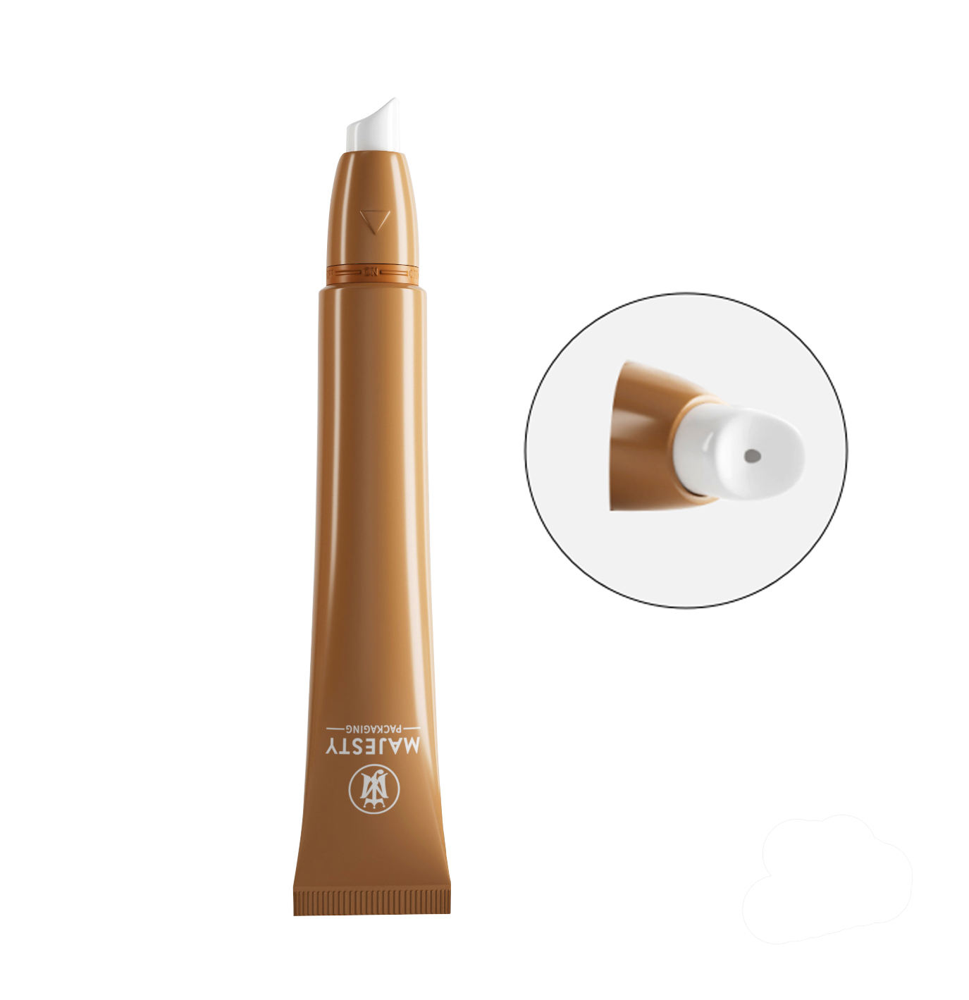 Изготовленный на заказ мягкий пластиковый пустой тюбик для жидких румян, роликовый шарик, массажный аппликатор, кисть для лака для ногтей, упаковка масла, упаковка для ухода за губами