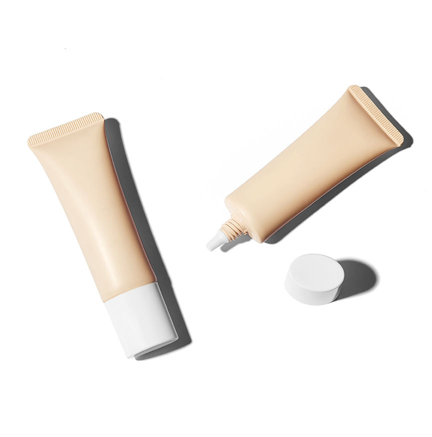 OEM 30 мл 40 мл 50 мл пустые мягкие пластиковые тюбики для косметики для солнцезащитного крема, тональной основы, сыворотки для глаз, крема для лица, упаковка с длинной насадкой