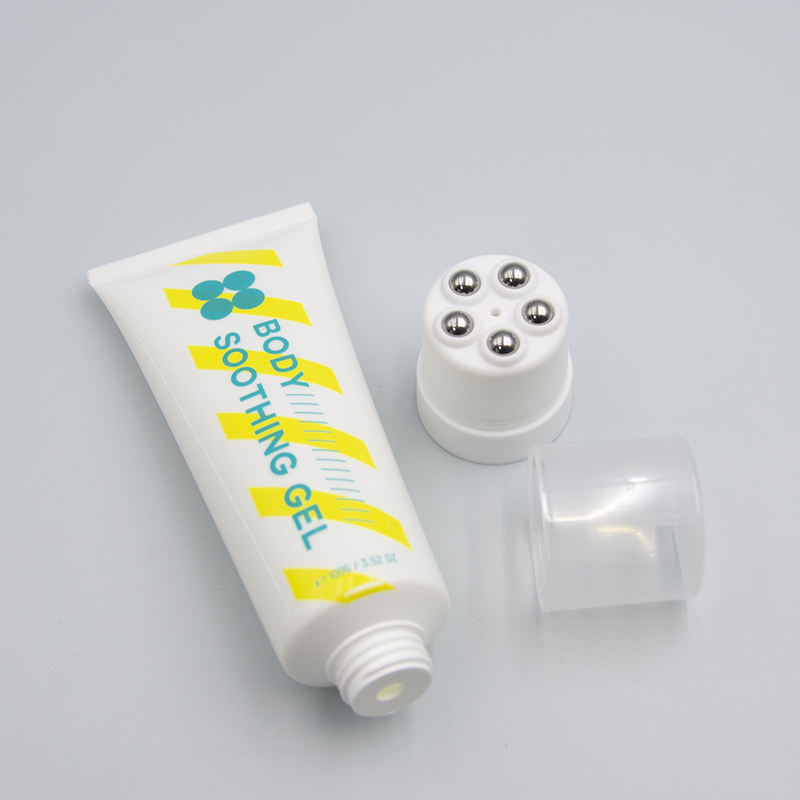 Индивидуальная экструзионная трубка для пластиковой косметической упаковки объемом 60–150 мл с массажной головкой с 5 шариками