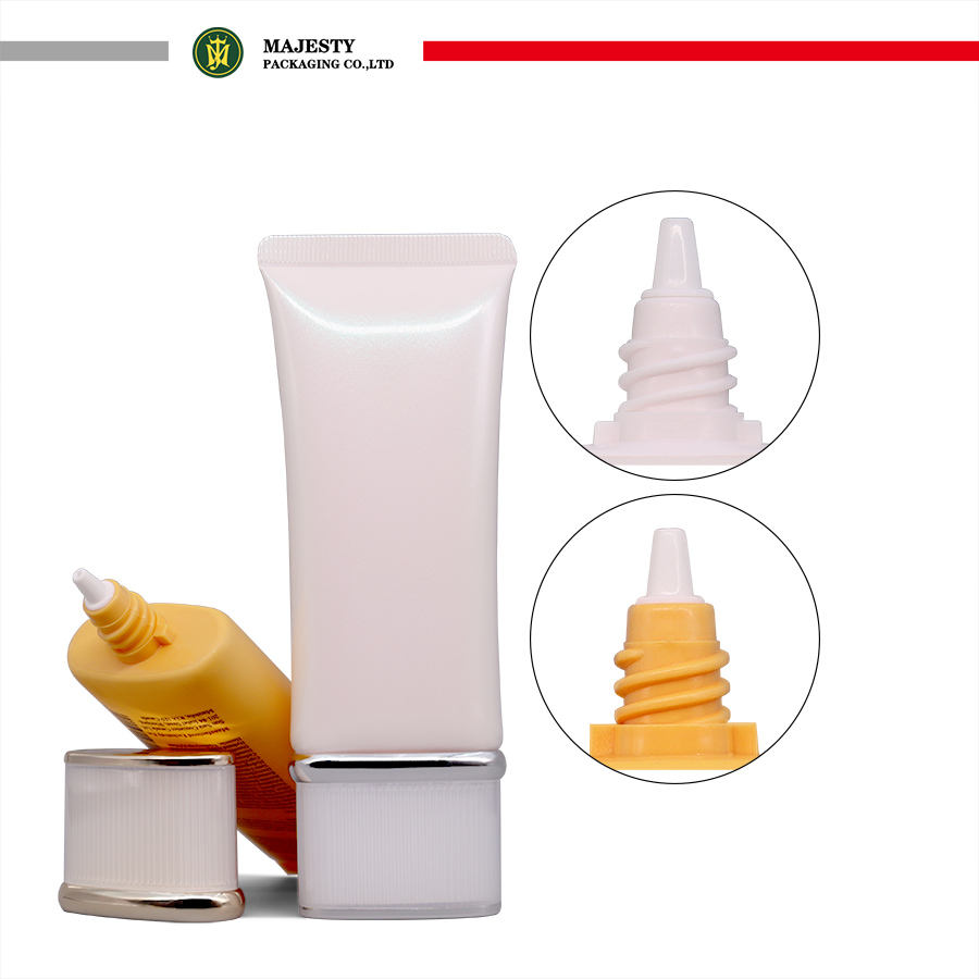 Чистые поры, увлажняющее очищающее средство для лица, средство для умывания лица, солнцезащитный крем, пластиковый тюбик, 65 мл, акриловая крышка, крышка с оправой, упаковка для ухода за кожей