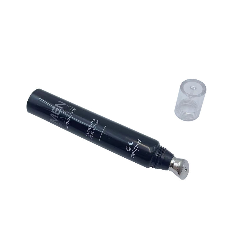 Пустой массажный косметический тюбик для глаз с аппликатором с металлическим наконечником из цинкового сплава для солнцезащитного крема, очищающего средства, шампуня, крема для губ, сыворотки для глаз