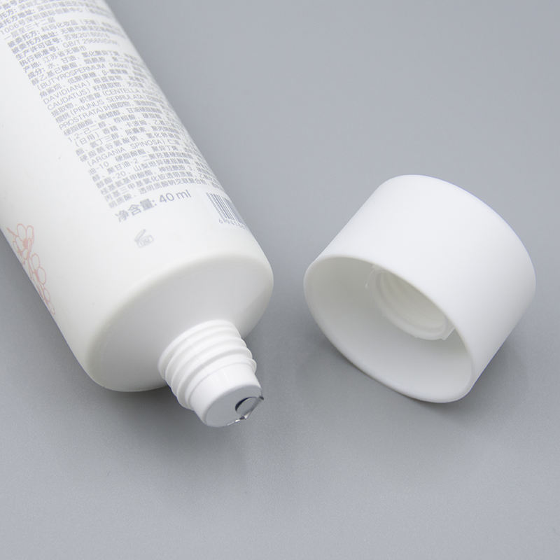 Экологичные матовые мягкие полиэтиленовые косметические тюбики для упаковки крема для рук для ухода за кожей, маски для мытья лица с пространством для трафаретной печати