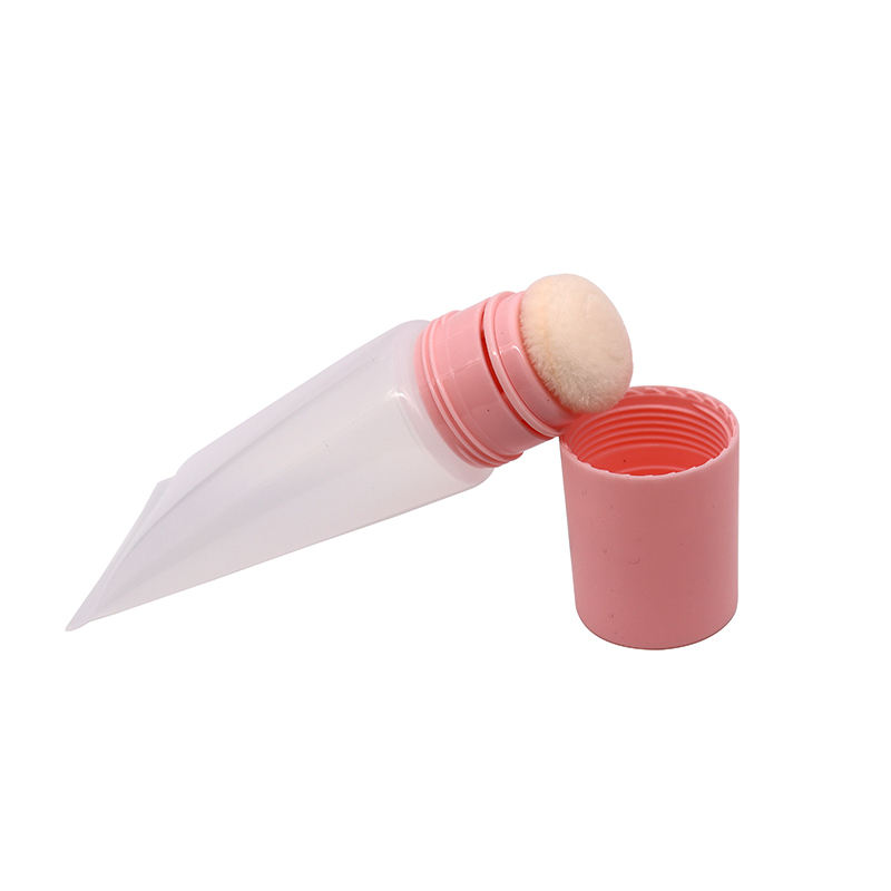 OEM 30 мл/50 мл пластиковый мягкий пустой тюбик кремовый консилер с губкой-аппликатором мягкая упаковка для румян для лица