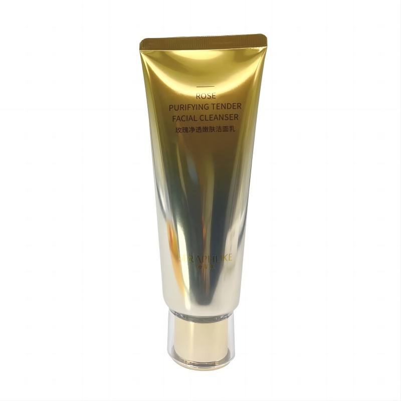 100 г PE очищающее средство для лица, крем для рук, мягкий пластиковый тюбик с винтовой крышкой, солнцезащитный крем, АБС-пластик, хрустальная крышка, тюбик для мытья лица, косметика