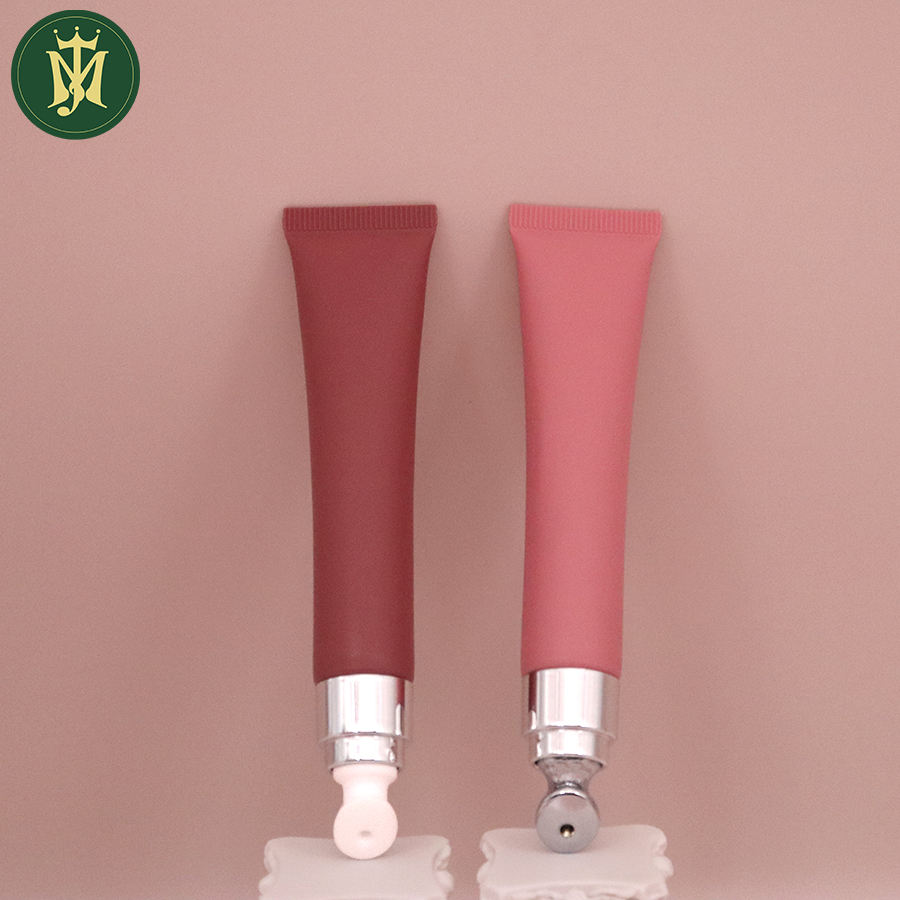 Изготовленные на заказ пустые мягкие тюбики для губной помады, туши и ухода за кожей с аппликатором из цинкового сплава и массажной сыворотки для глаз для ухода за губами