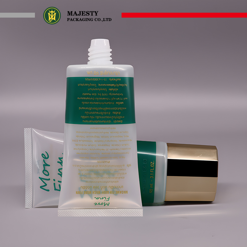 Овальный металлический многоугольный колпачок по индивидуальному заказу, диаметр 40 мм, тюбик для очистки лица, 80 ~ 180 мл, солнцезащитный лосьон для тела, тюбик с BB-кремом