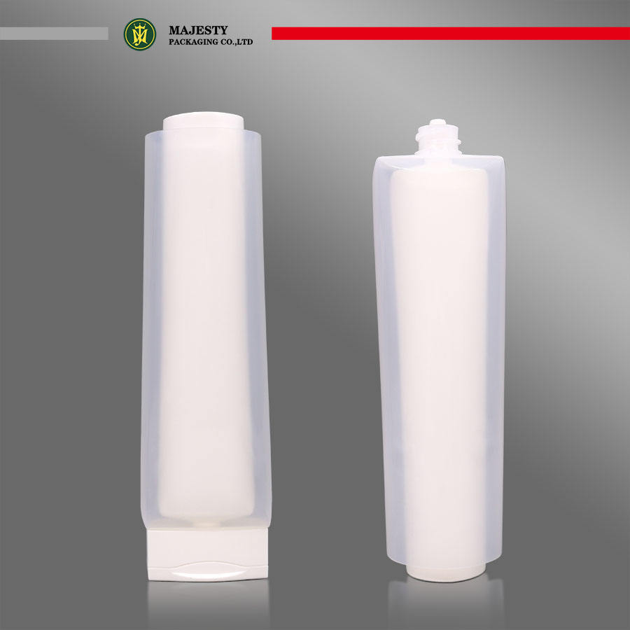 Двухслойный двухкамерный тюбик с откидной крышкой Керамический колпачок Лосьон для тела Пластиковый тюбик для мытья лица Упаковка Косметический тюбик для ухода за кожей