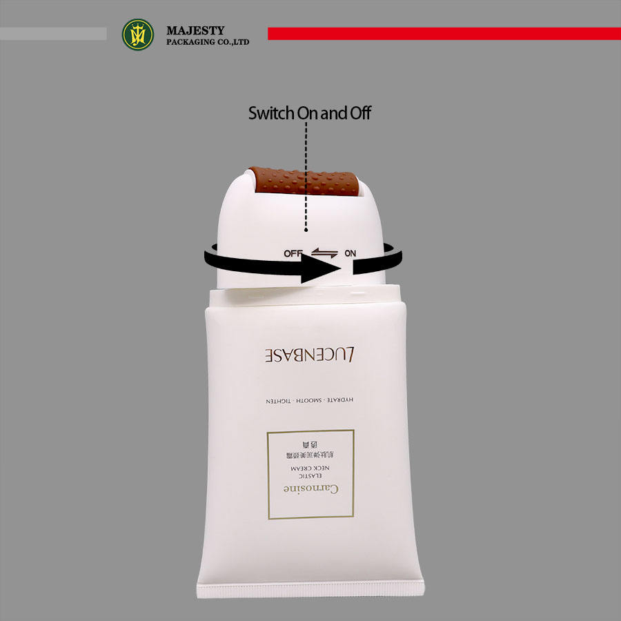 Массажный ролик Пластиковый тюбик для ухода за кожей Упаковка Овальный пластиковый тюбик Уход за телом Массаж тела Лосьон для тела Уход за кожей Косметический тюбик