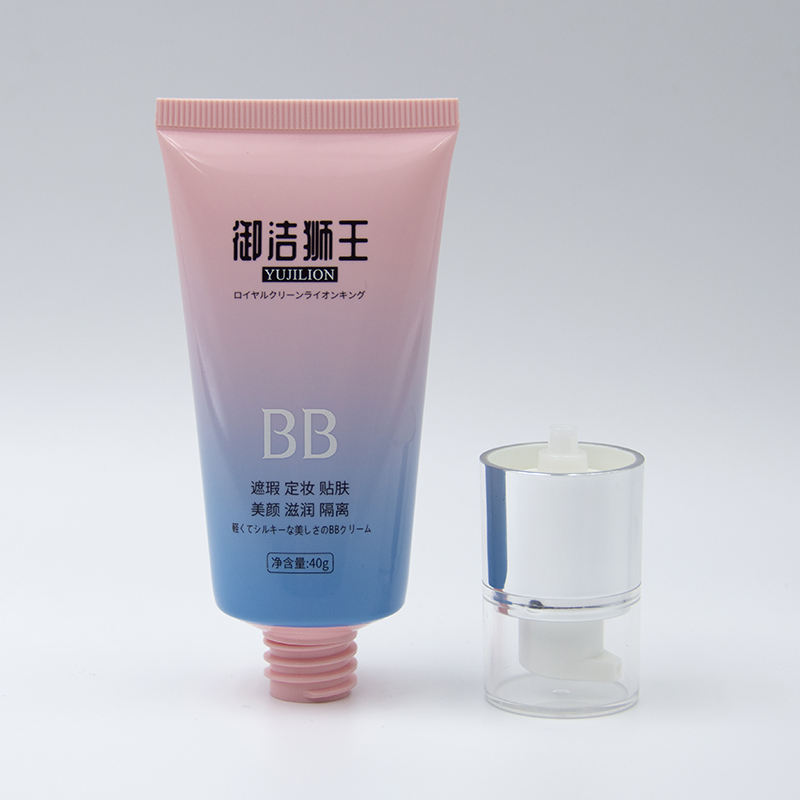 Индивидуальная упаковка для молочного крема для лица, солнцезащитная упаковка, тюбики, косметический контейнер, упаковка с безвоздушным насосом-аппликатором