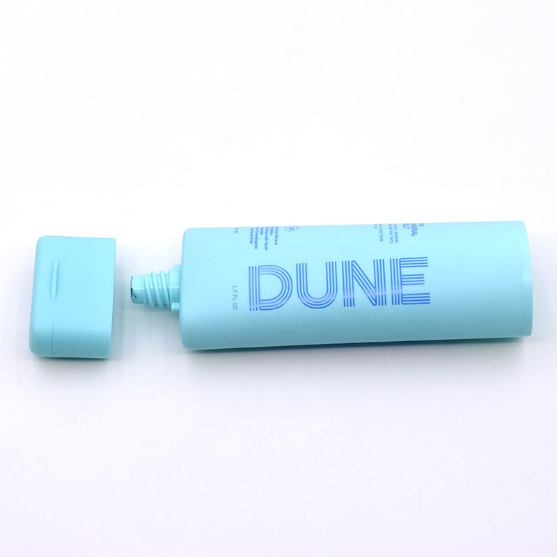 OEM 30 мл 50 мл овальные плоские полиэтиленовые пластиковые тубы с откидной крышкой для солнцезащитного крема BB-крема, тонального крема для лица, косметической упаковки