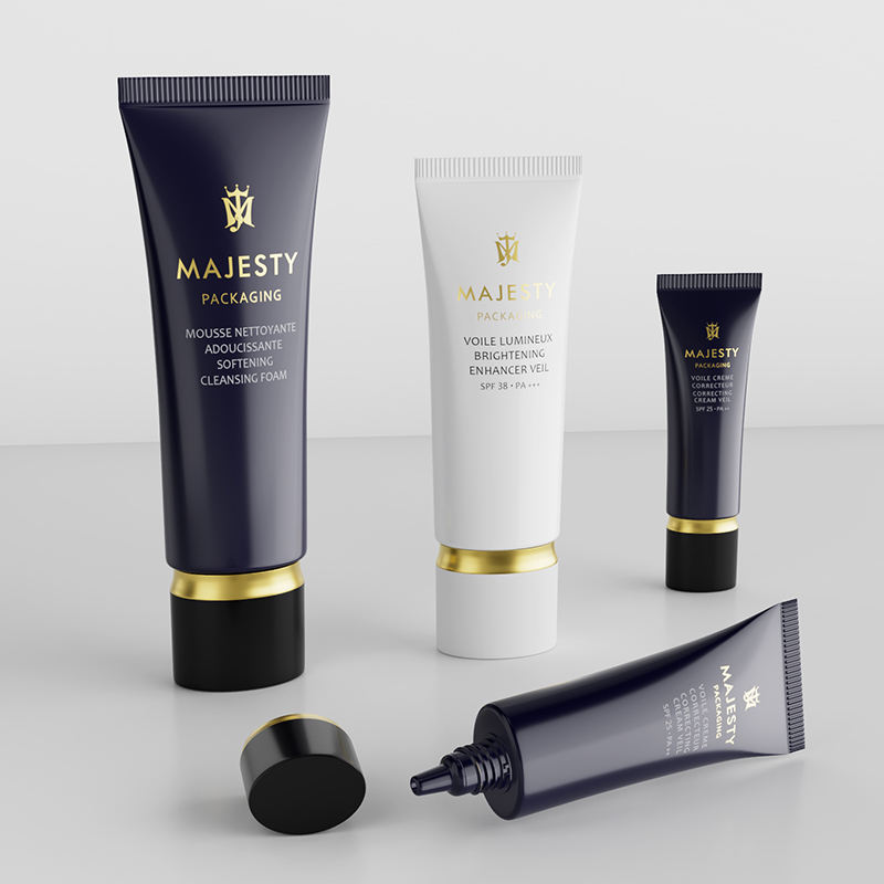 OEM 30 мл-60 мл Роскошные мягкие пластиковые пустые тюбики для крема для глаз Тональная жидкость и солнцезащитный крем Упаковка Косметическая туба