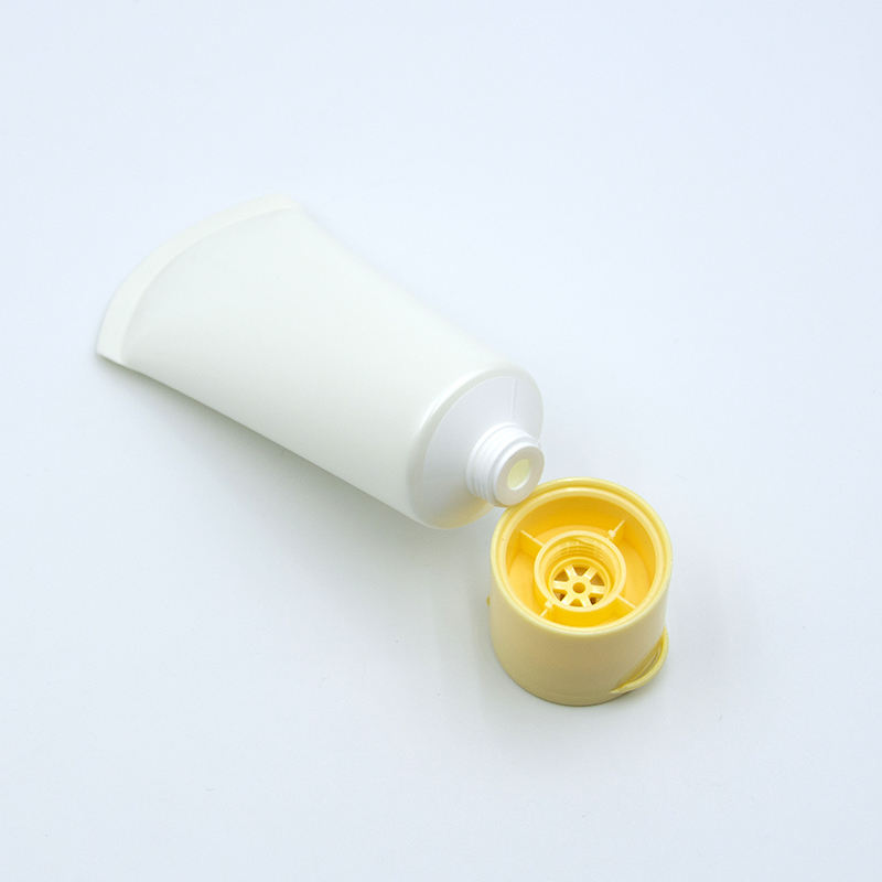 Изготовленный на заказ пустой тюбик для лосьона из полиэтилена. Мягкий косметический тюбик с откидной крышкой для мытья лица, солнцезащитной маски и т. д.