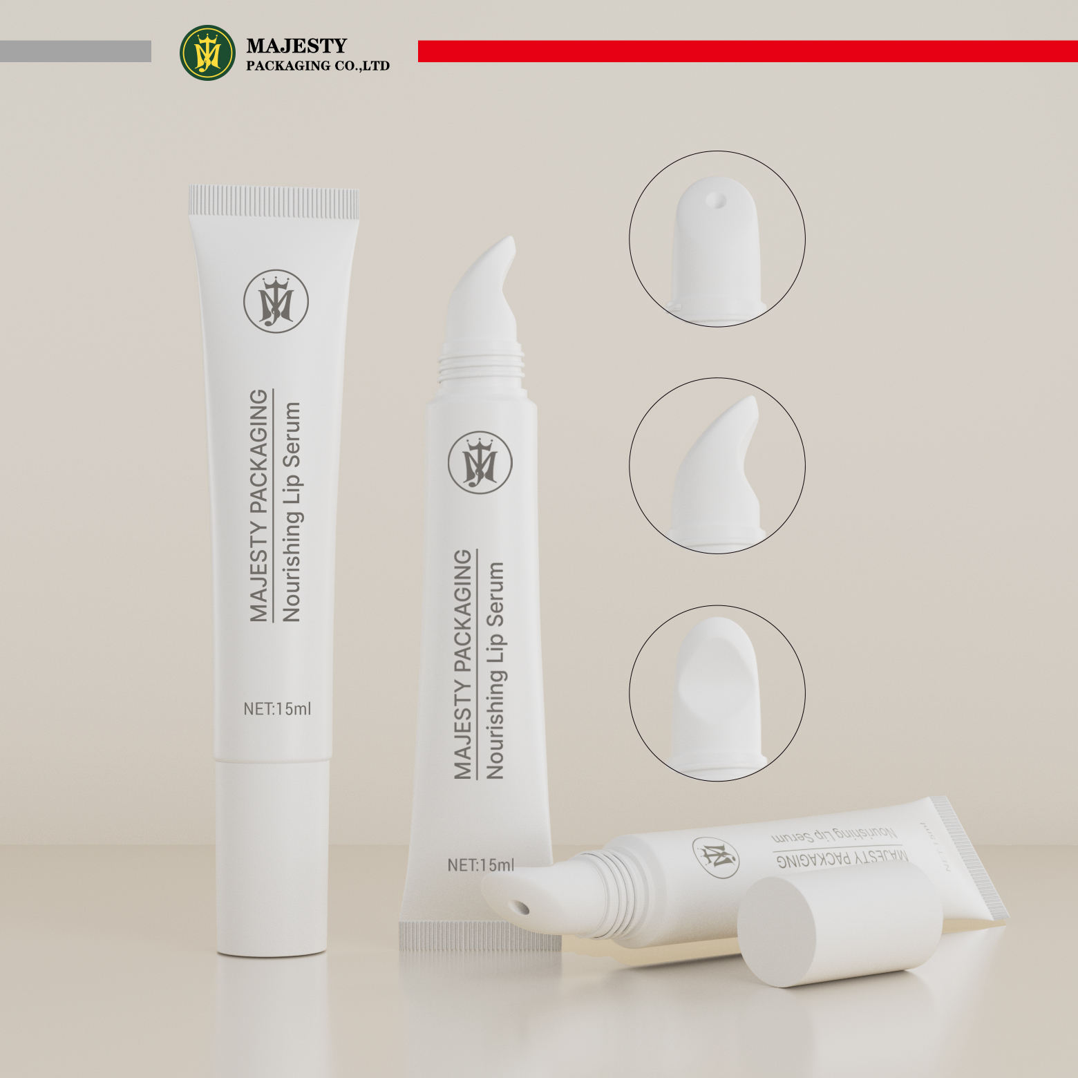 Верхняя часть сальто дизайна OEM изготовленная на заказ персонализированная для трубок блеска губы трафаретной печати пластиковых