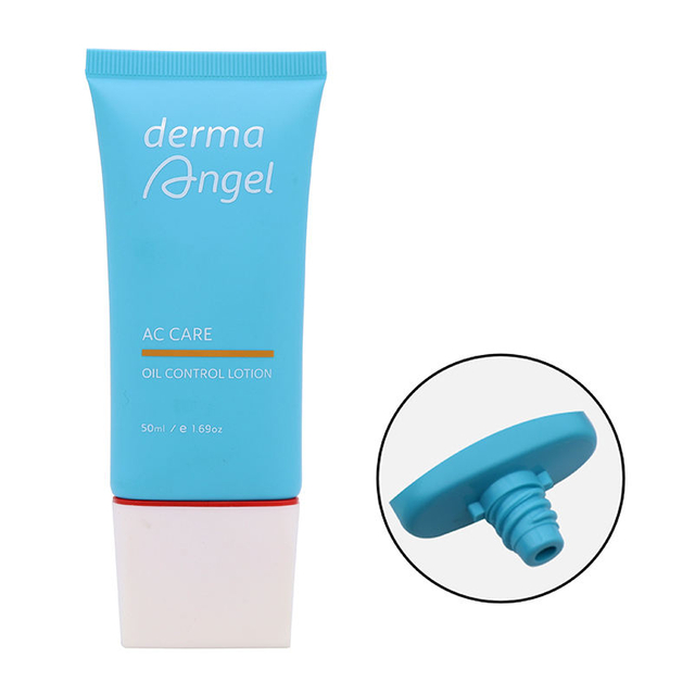 OEM 30 мл/50 мл овальные плоские полиэтиленовые пластиковые тубы для косметики, упаковка с трафаретной печатью, завинчивающаяся крышка, солнцезащитный крем, BB-крем, тональный крем