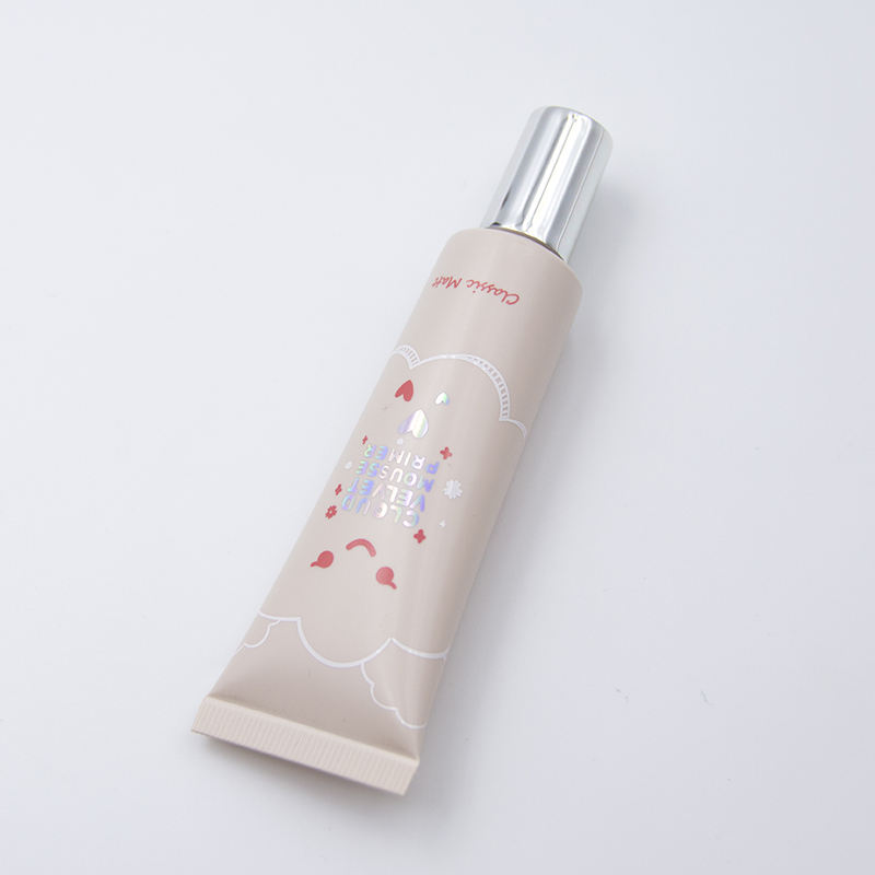 OEM15ML BB Foundation Liquid Cream Длинный наконечник сопла Винтовая крышка PE Косметическая упаковка для тюбиков Солнцезащитный крем для глаз с сжимаемой трубкой