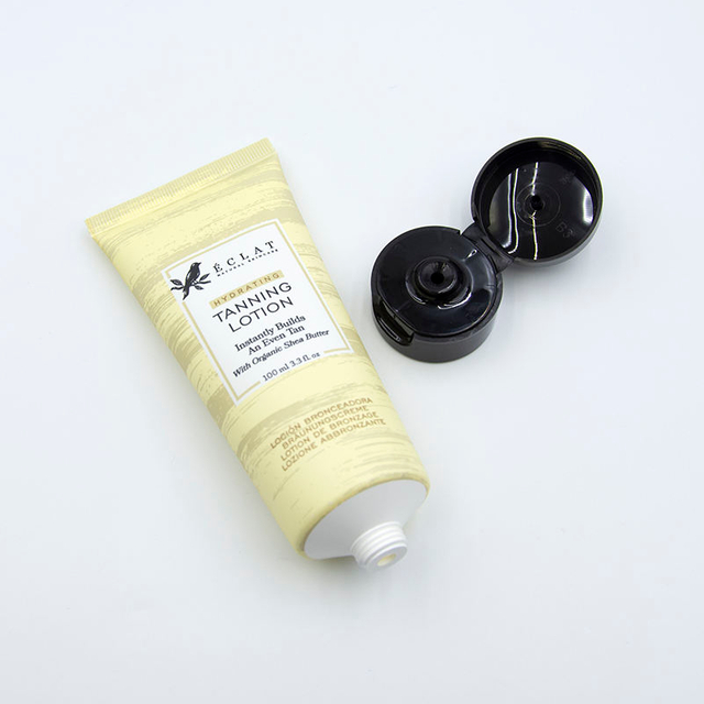 OEM мягкая косметическая трубка для мытья лица с откидной крышкой, тюбик для лосьона для тела, пластиковая косметическая трубка, поверхность горячего тиснения