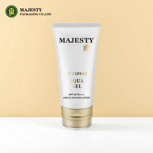 Заводская индивидуальная пластиковая упаковка PE COSMETIC TUBE для солнцезащитного крема с акриловым двойным слоем крышки