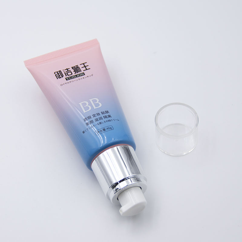 Индивидуальная упаковка для молочного крема для лица, солнцезащитная упаковка, тюбики, косметический контейнер, упаковка с безвоздушным насосом-аппликатором