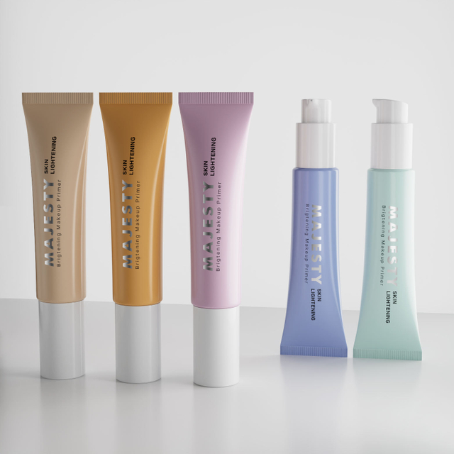 Пластиковый косметический безвоздушный тюбик Солнцезащитный крем для рук Тональный тюбик Безвоздушный насос Упаковка 10 мл 30 мл 50 мл Пластиковый косметический тюбик