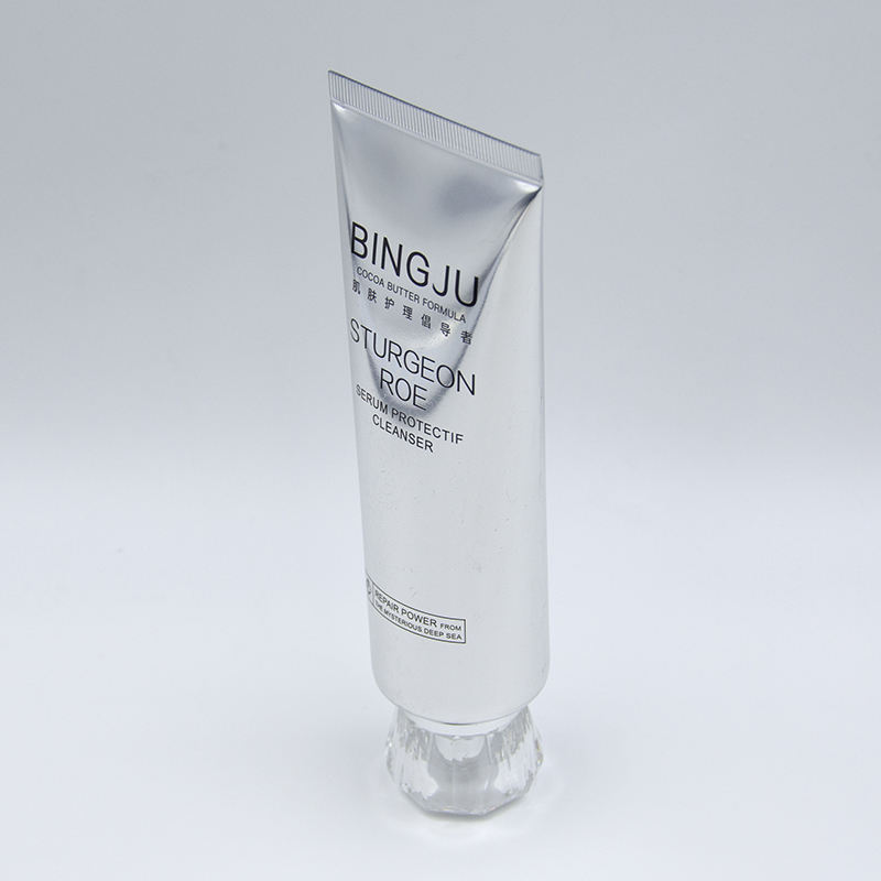 Custom120ML Печатные пустые мягкие полиэтиленовые пластиковые трубки Упаковка для горячего тиснения Обработка поверхности Упаковочные контейнеры для очищающего средства для лица