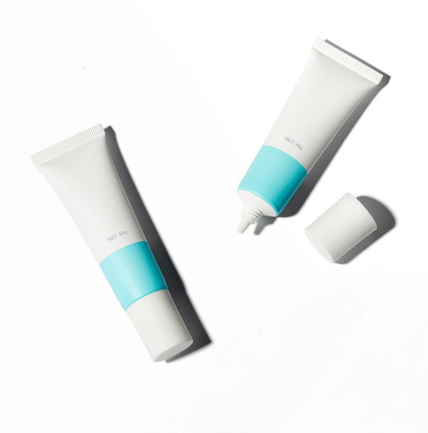 OEM 30 мл 40 мл 50 мл пустые мягкие пластиковые тюбики для косметики для солнцезащитного крема, тональной основы, сыворотки для глаз, крема для лица, упаковка с длинной насадкой