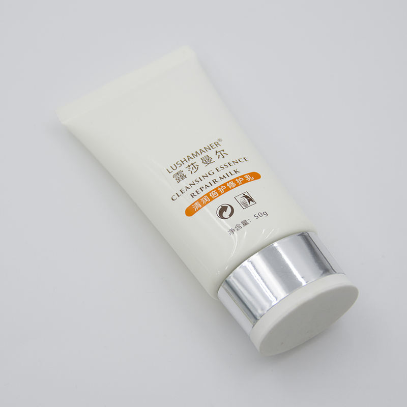 Плоский пластиковый косметический тюбик с индивидуальным логотипом для ухода за кожей, овальный тюбик для BB-крема и солнцезащитного крема для масок для лица, косметическая упаковка