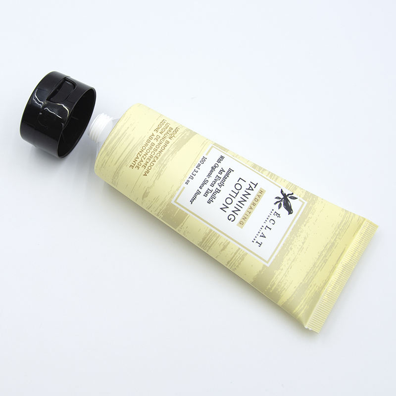 OEM мягкая косметическая трубка для мытья лица с откидной крышкой, тюбик для лосьона для тела, пластиковая косметическая трубка, поверхность горячего тиснения