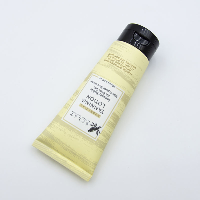 OEM мягкая косметическая трубка для мытья лица с откидной крышкой, тюбик для лосьона для тела, пластиковая косметическая трубка, поверхность горячего тиснения