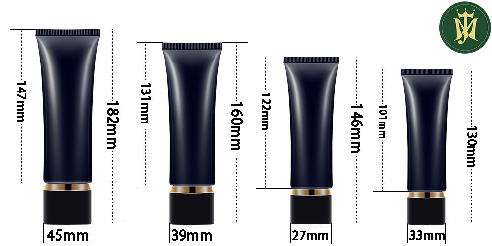 Уникальный дизайн, треугольные косметические пластиковые тюбики диаметром 30 мм для лосьона для мытья лица, крема для рук, солнцезащитного крема и ухода за кожей