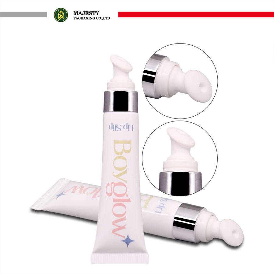 Индивидуальный керамический аппликатор диаметром 19 мм, серебристый металлический колпачок, емкость 5-25 мл, крем для глаз, 2-слойные полиэтиленовые пластиковые тюбики