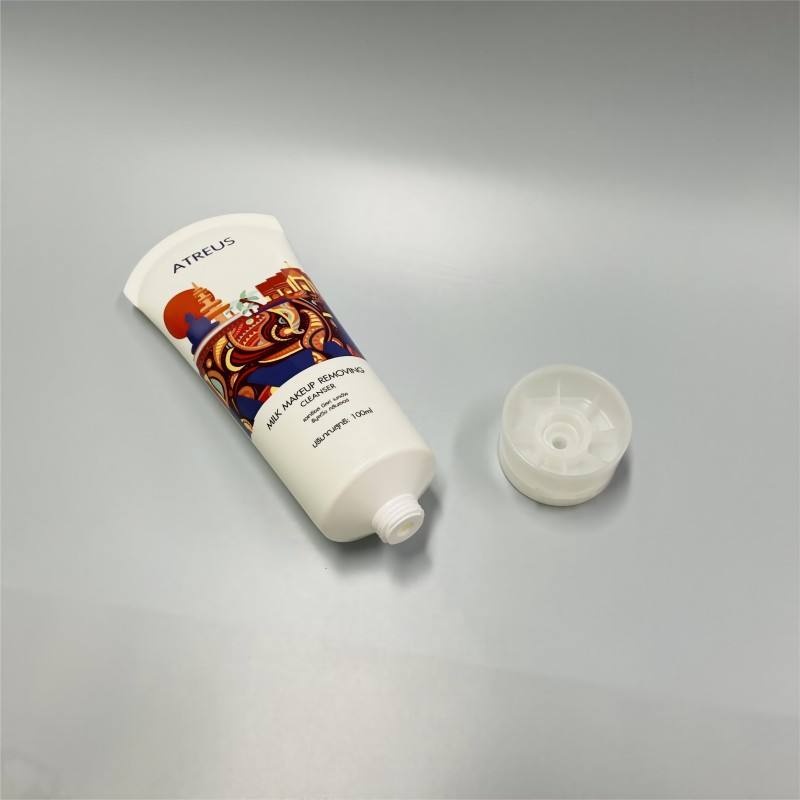 80 мл 100 мл пластиковая полиэтиленовая трубка для очищающего средства для лица, косметическая упаковка нестандартных цветов с крышкой для солнцезащитного крема и шампуня