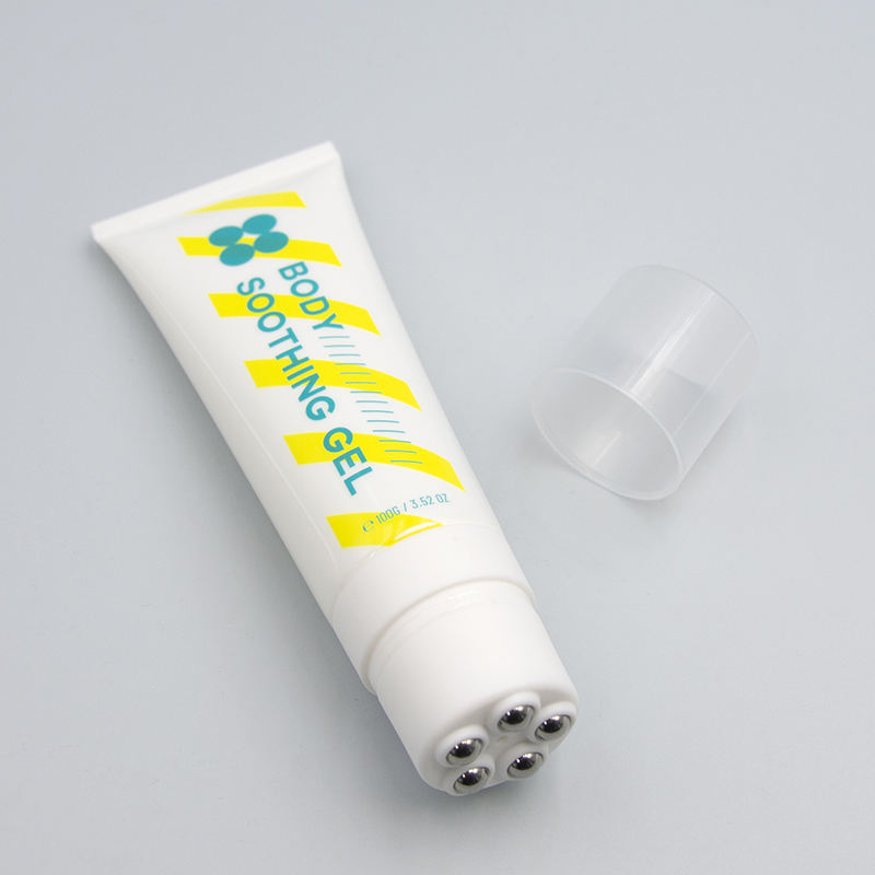 Индивидуальная экструзионная трубка для пластиковой косметической упаковки объемом 60–150 мл с массажной головкой с 5 шариками