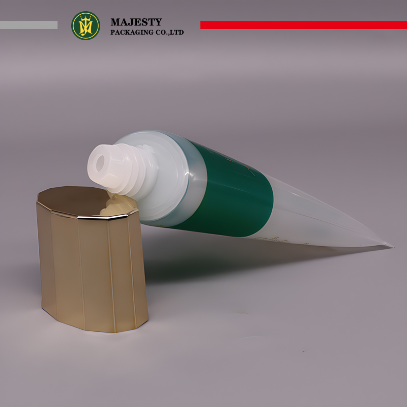 Овальный металлический многоугольный колпачок по индивидуальному заказу, диаметр 40 мм, тюбик для очистки лица, 80 ~ 180 мл, солнцезащитный лосьон для тела, тюбик с BB-кремом