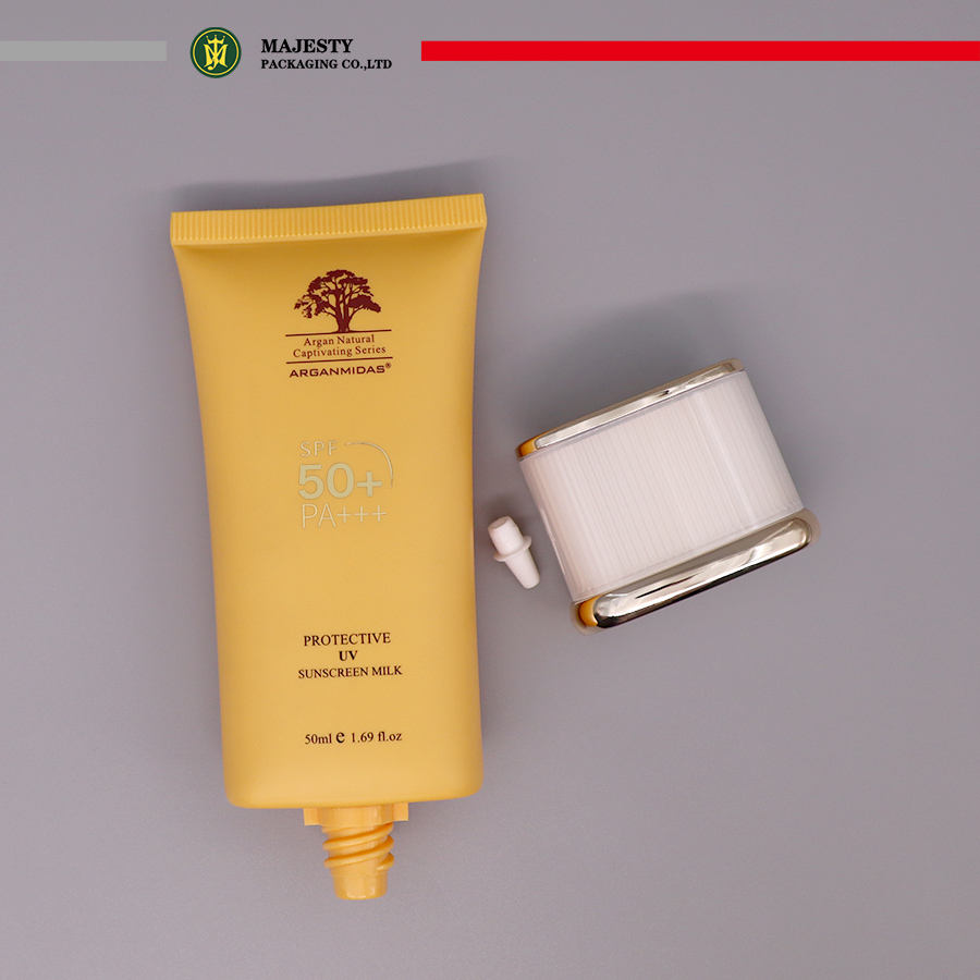 Чистые поры, увлажняющее очищающее средство для лица, средство для умывания лица, солнцезащитный крем, пластиковый тюбик, 65 мл, акриловая крышка, крышка с оправой, упаковка для ухода за кожей