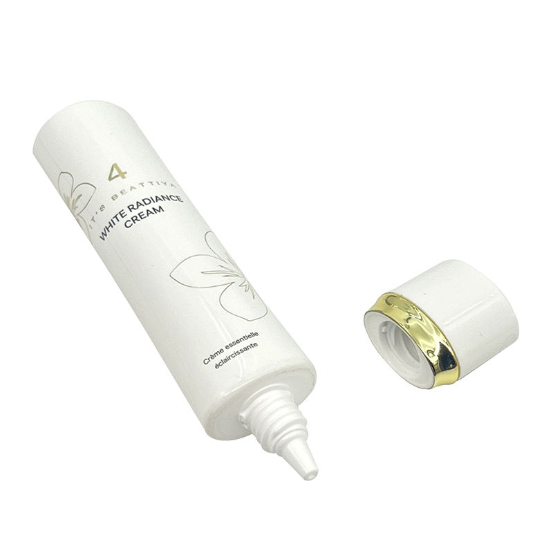 Пустой тюбик овальной формы 15–35 мл, пластиковая упаковка для основного крема для лица, солнцезащитного крема, макияжа, жидкая позолоченная винтовая крышка