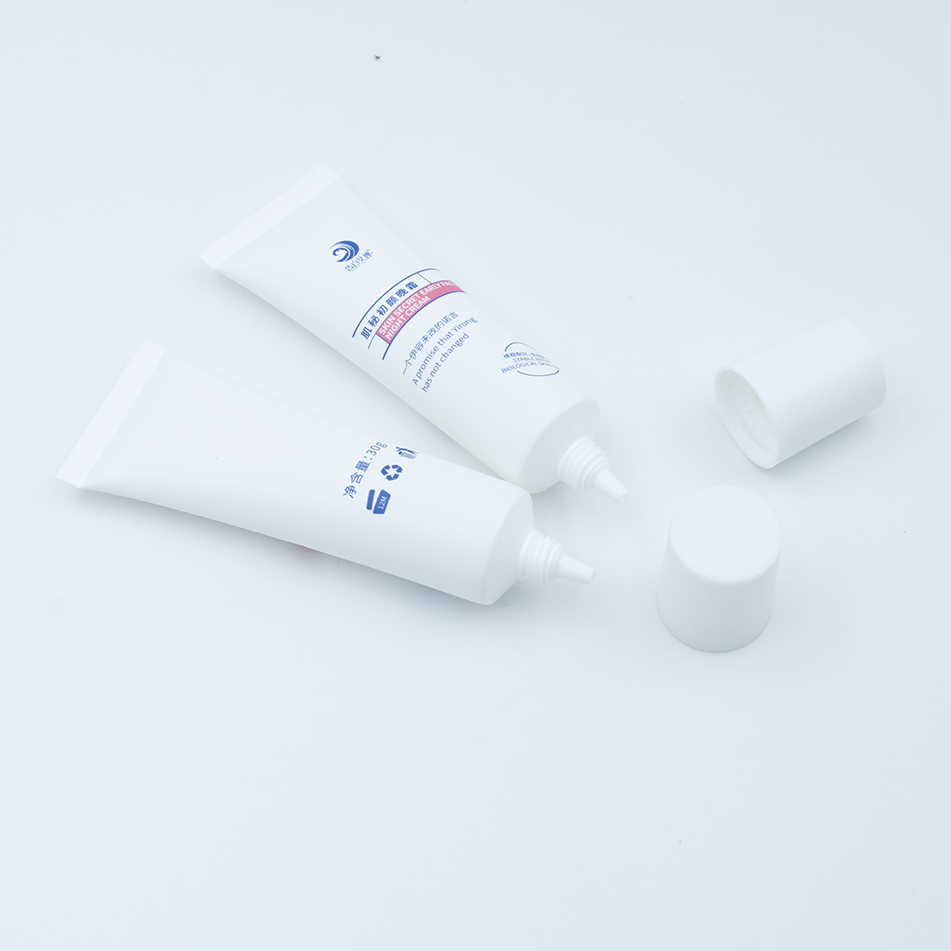 30 г тюбик с длинной насадкой, упаковка для лица, солнцезащитный крем, шампунь, очищающая маска, косметическая пустая пластиковая мягкая тюбик для косметического крема для глаз