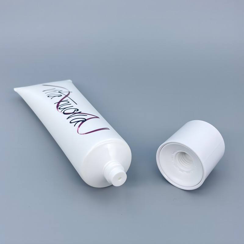 Матовый косметический пластиковый тюбик с логотипом под заказ для солнцезащитного крема для лица, ухода за кожей, лосьона для тела, упаковки тюбика с кремом для рук с завинчивающейся крышкой