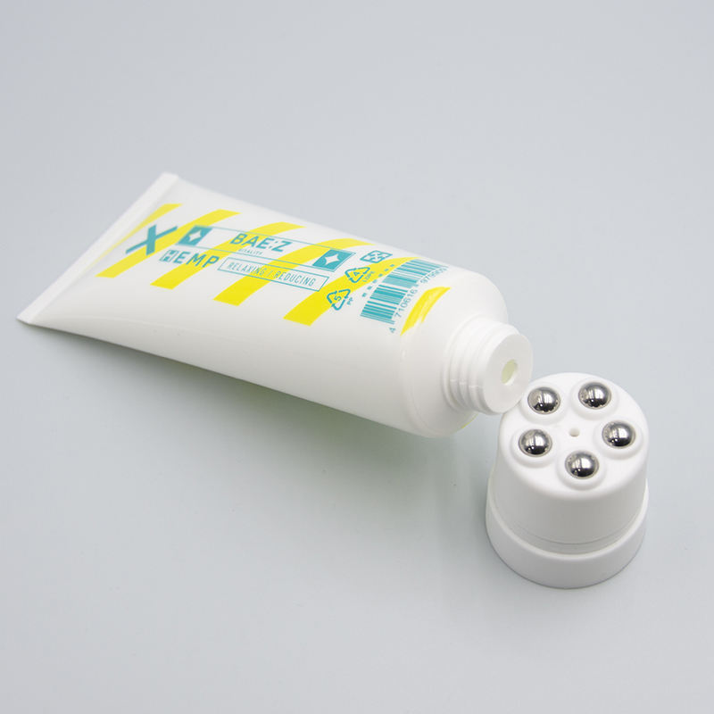 Индивидуальная экструзионная трубка для пластиковой косметической упаковки объемом 60–150 мл с массажной головкой с 5 шариками