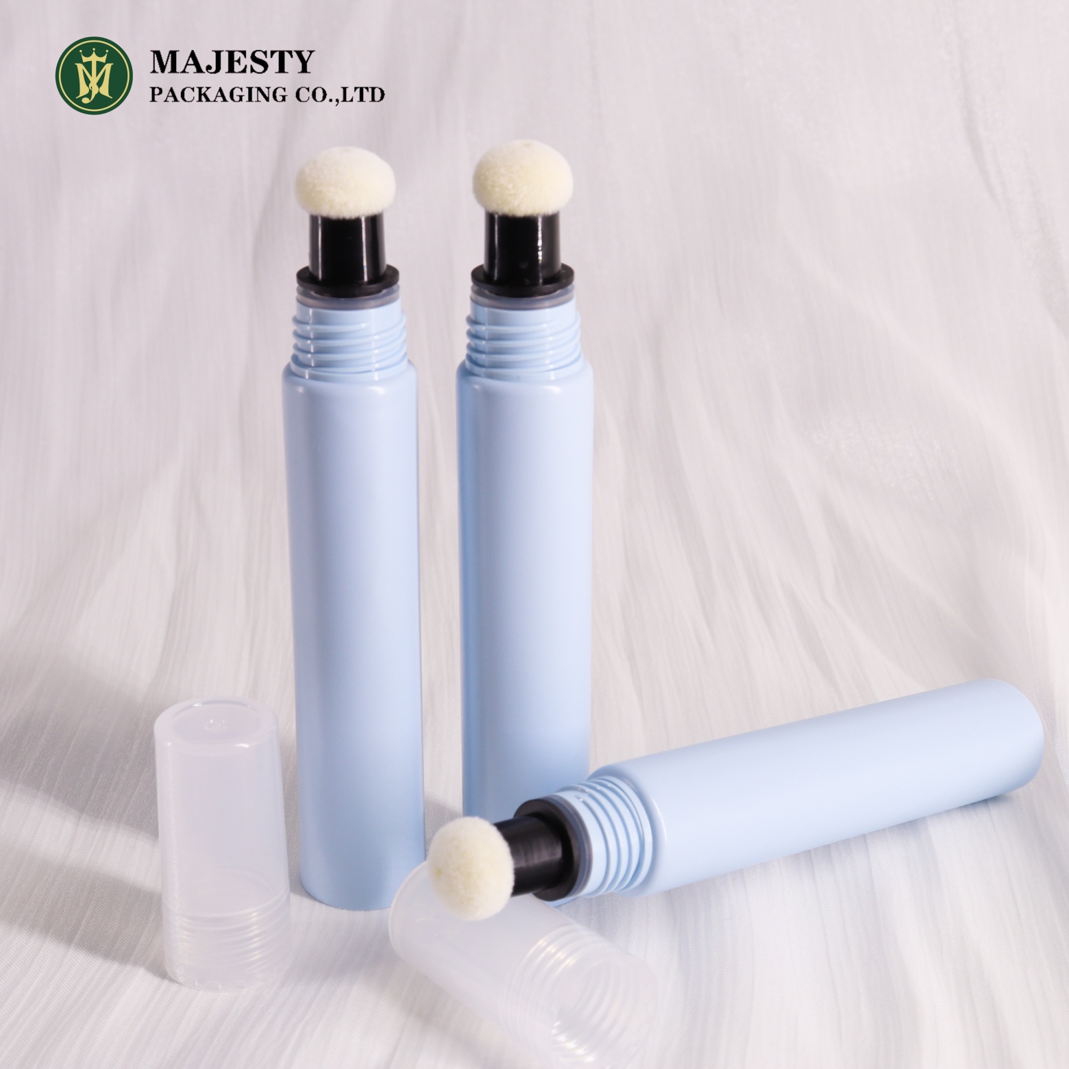 Пластиковые румяные упаковочные трубки с мягкой губчатой аппликатором