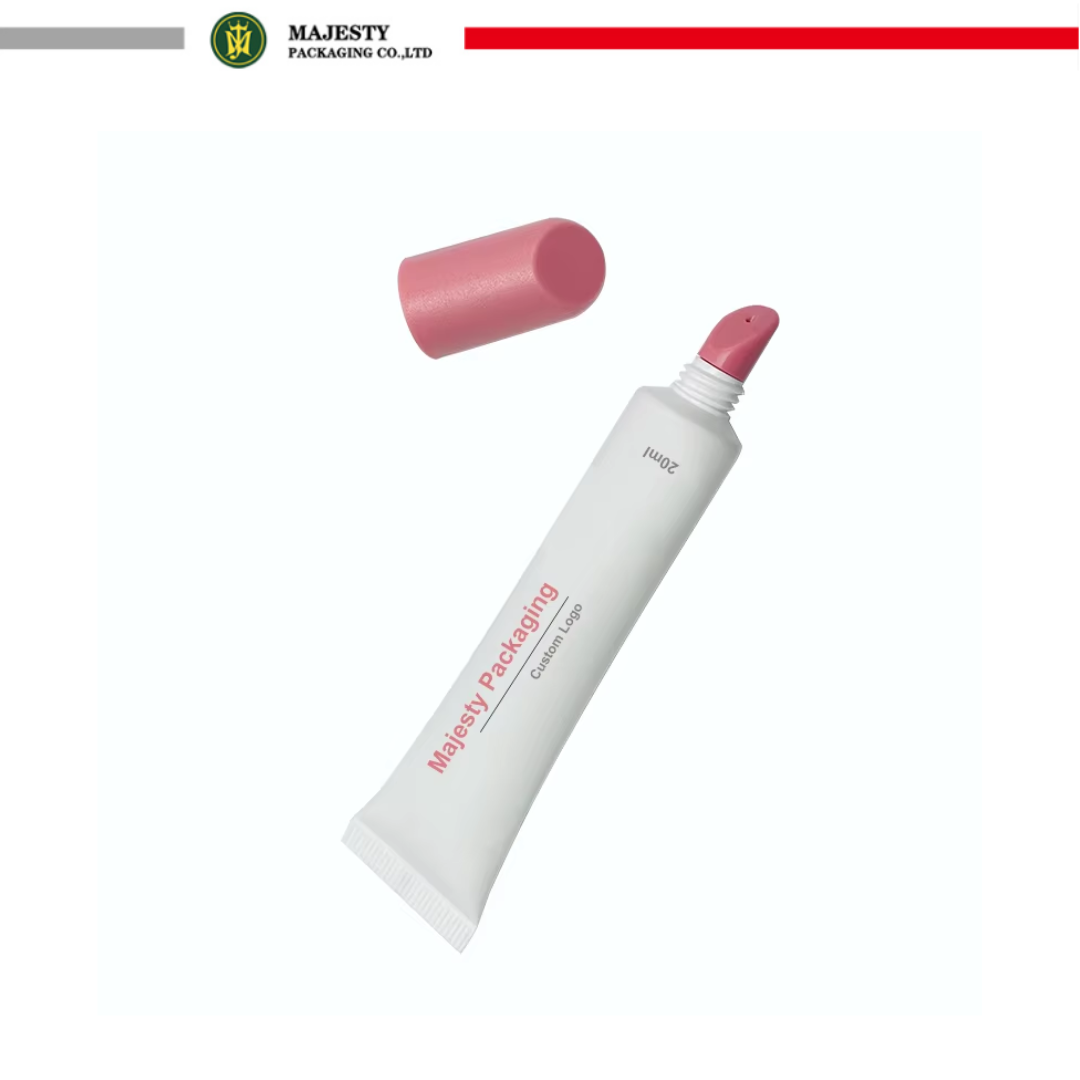 Уникальный мягкий пластиковый тюбик для губной помады с уникальной крышкой емкостью 10 мл, 15 мл, 30 мл для упаковки бальзама для губ, блеска для губ
