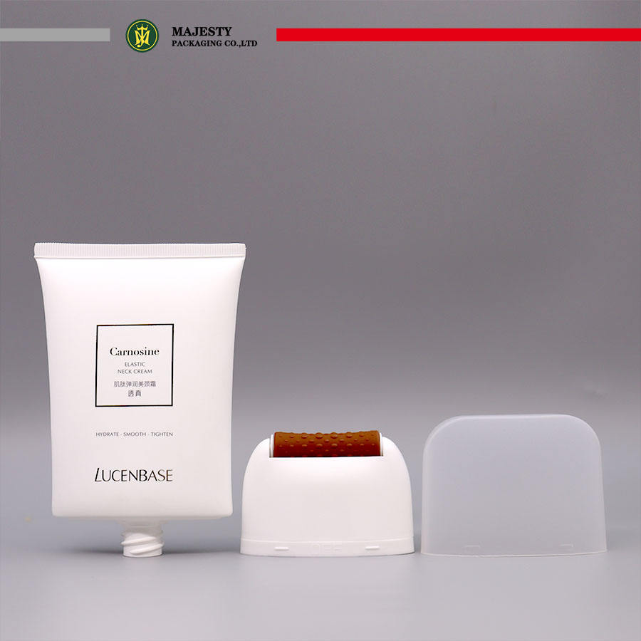 Массажный ролик Пластиковый тюбик для ухода за кожей Упаковка Овальный пластиковый тюбик Уход за телом Массаж тела Лосьон для тела Уход за кожей Косметический тюбик