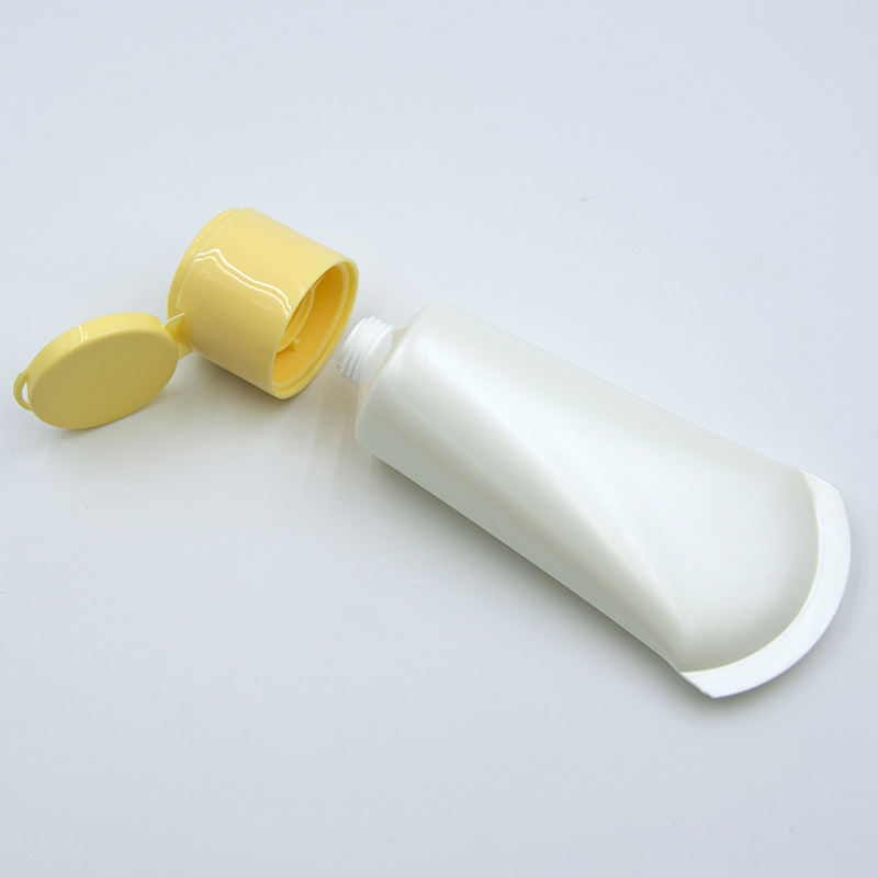 Изготовленный на заказ пустой тюбик для лосьона из полиэтилена. Мягкий косметический тюбик с откидной крышкой для мытья лица, солнцезащитной маски и т. д.
