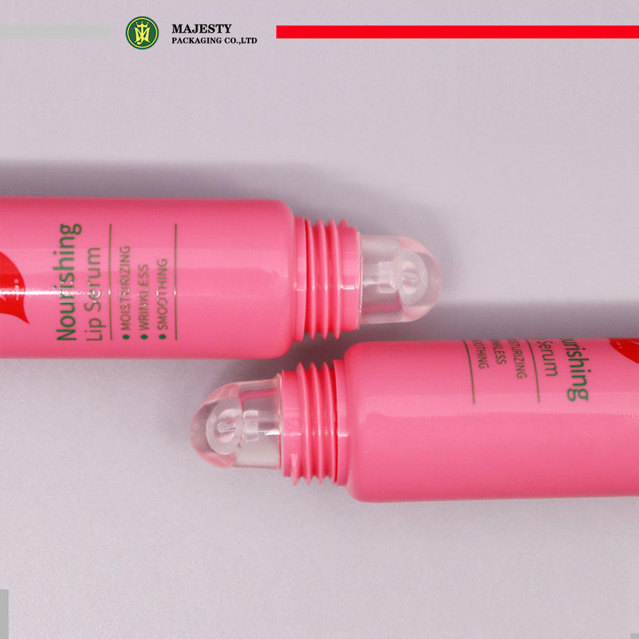 Изготовленные на заказ пластиковые тюбики с крышкой для упаковки бальзама для губ с силиконовым аппликатором, пластиковый тюбик для блеска для губ