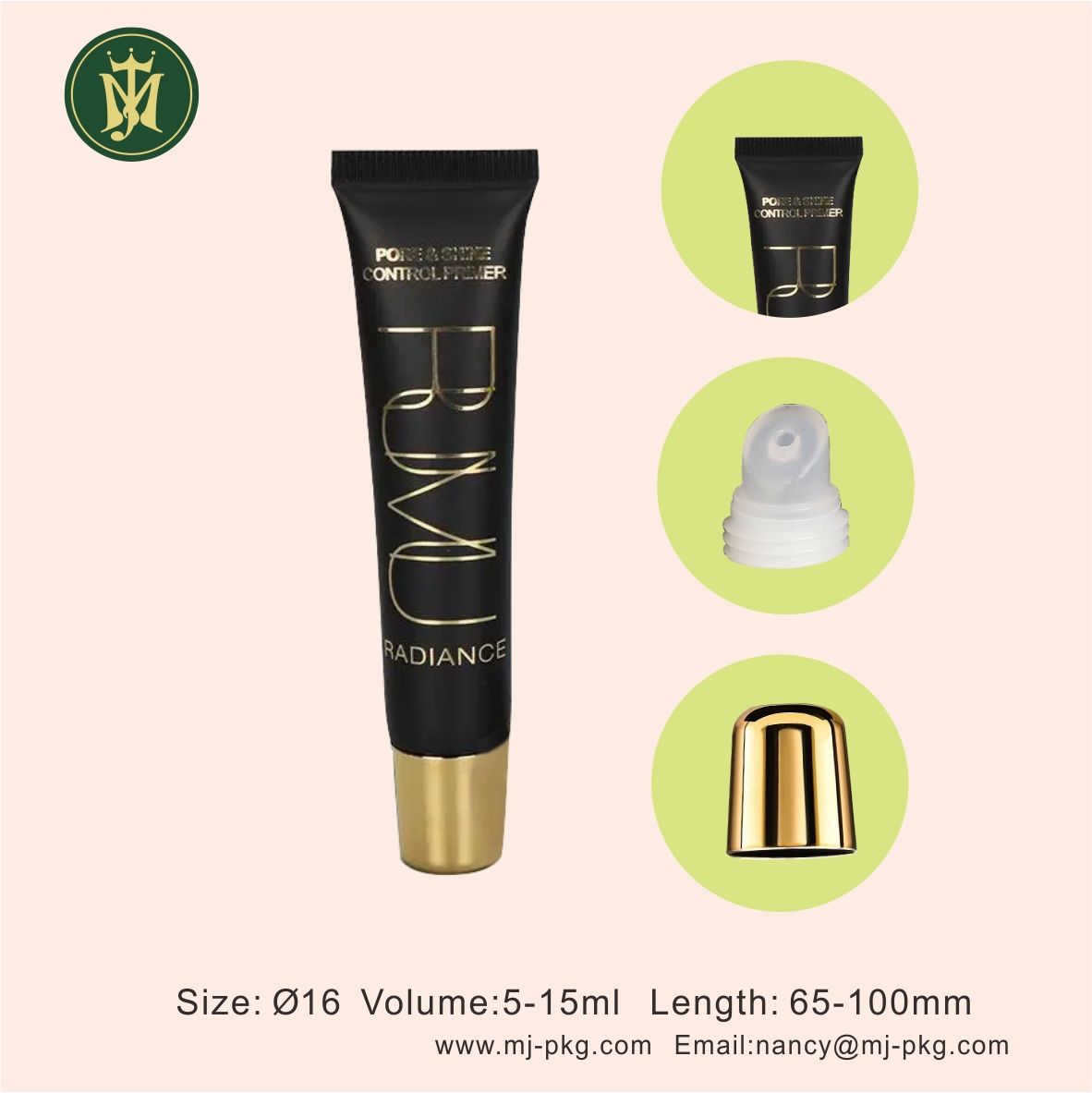 Пользовательские 10 г 10 мл 15 мл Тюбик для блеска для губ Помада Бальзам для губ-пустая пластиковая упаковка Пользовательский цвет