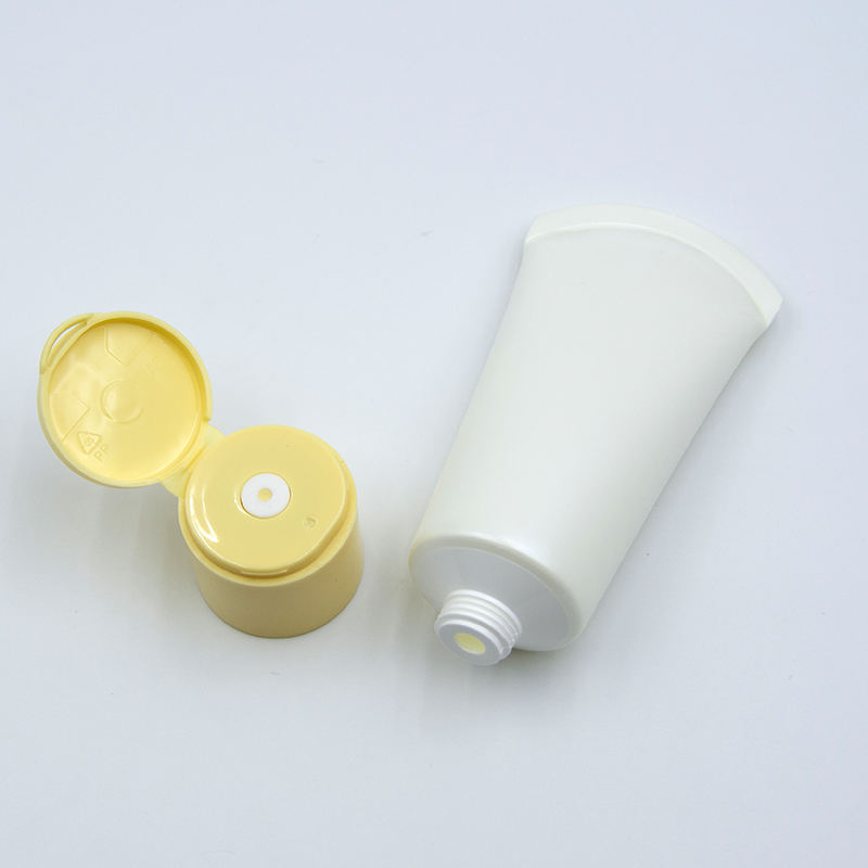 Изготовленный на заказ пустой тюбик для лосьона из полиэтилена. Мягкий косметический тюбик с откидной крышкой для мытья лица, солнцезащитной маски и т. д.