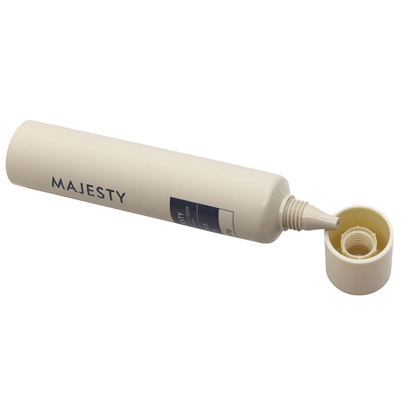 OEM 30 мл 40 мл 50 мл пустые мягкие пластиковые тюбики для косметики для солнцезащитного крема, тональной основы, сыворотки для глаз, крема для лица, упаковка с длинной насадкой